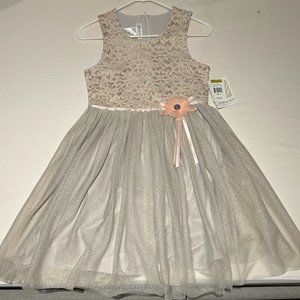 Girl's Pastel Lace Dress